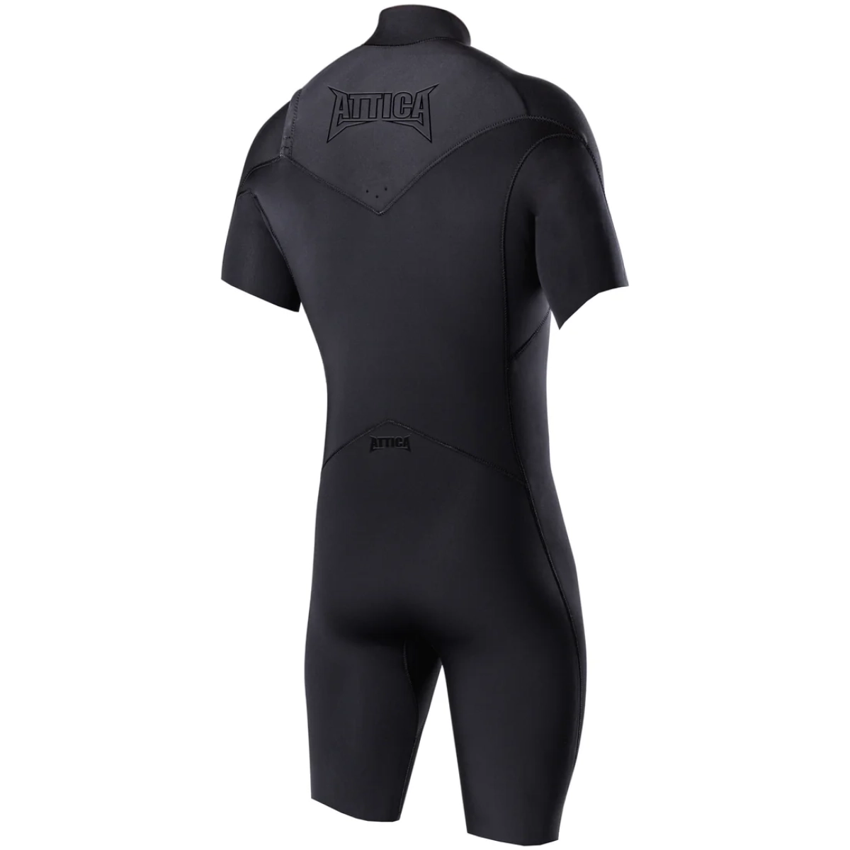 NEOPRENO ATTICA OMEGA Corto Sleeve Chest Zip 2/2MM Spring Wetsuit - BLACK NOIR / BLACK