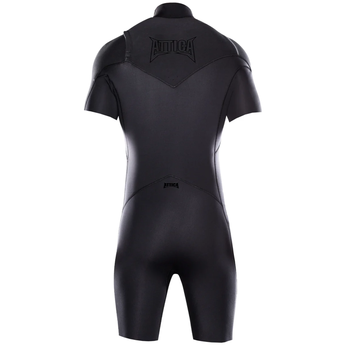 NEOPRENO ATTICA OMEGA Corto Sleeve Chest Zip 2/2MM Spring Wetsuit - BLACK NOIR / BLACK