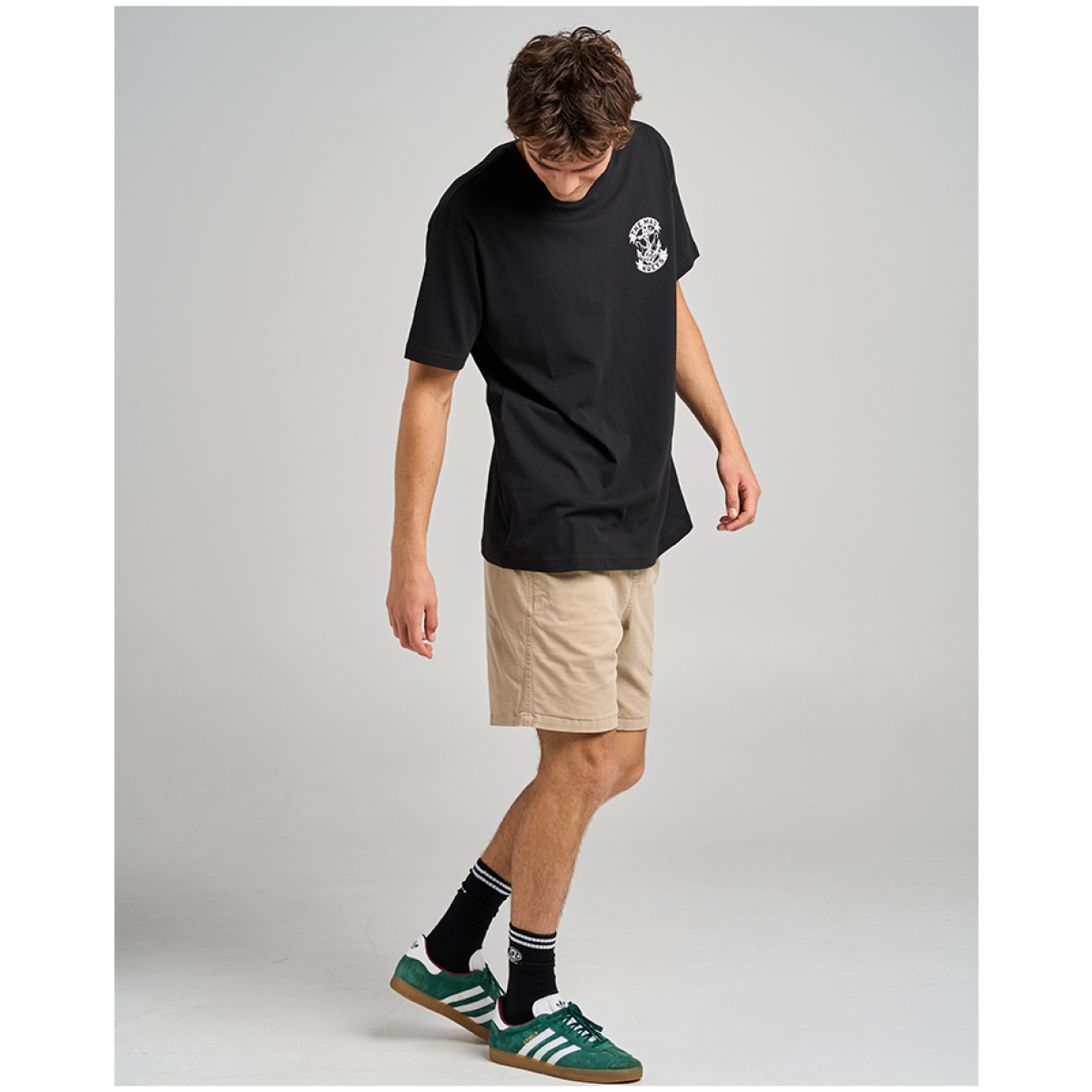 THE MAD HUEYS Drop Anchor SS Tee – BLACK