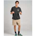 THE MAD HUEYS Anchor Shark SS Tee – Vintage Black