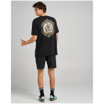 H225M01010 BLACK FK OFF FISH ON SS TEE 9