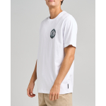 H225M01010 WHITE FK OFF FISH ON SS TEE 8