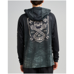 H225M03004 OIL GREEN AHOY FKRS SHIELD UPF 50 HOODED FISHING JERSEY 6