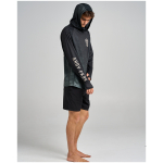 H225M03004 OIL GREEN AHOY FKRS SHIELD UPF 50 HOODED FISHING JERSEY 8
