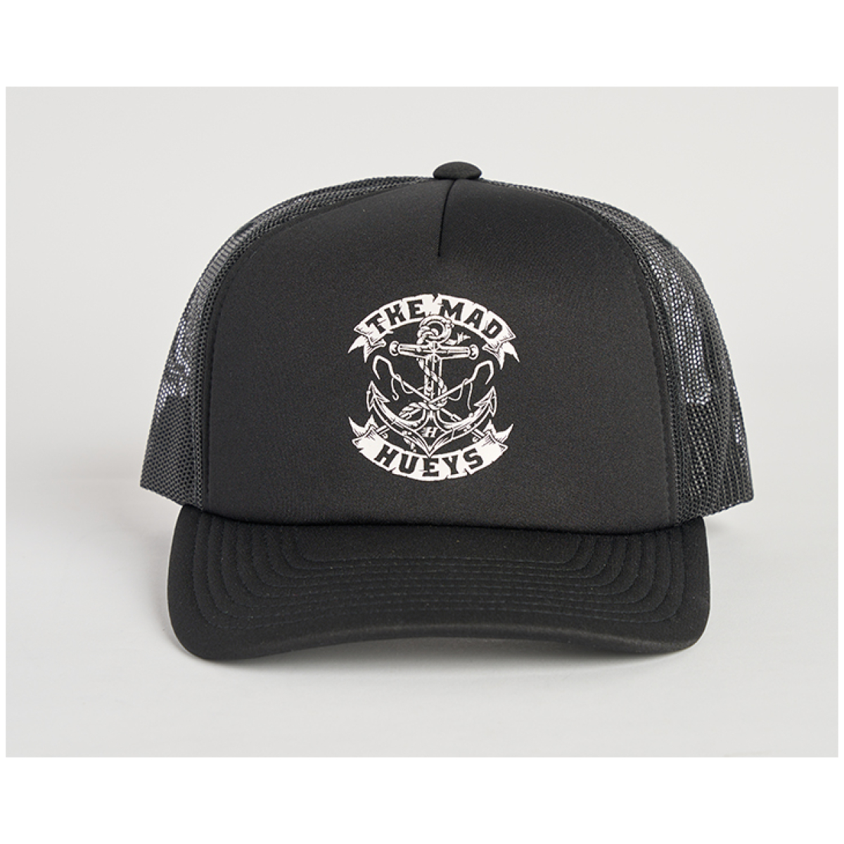 THE MAD HUEYS DROP ANCHOR FOAM TRUCKER BLACK
