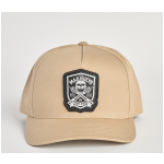THE MAD HUEYS Ahoy FKRS Shield Twill Snapback – Tan
