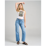 Camiseta de mujer The Mad Hueys Side Saddle Baby Tee, color blanco